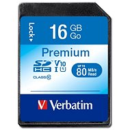 VERBATIM Premium SDHC 16 GB UHS-I V10 U1 - Speicherkarte