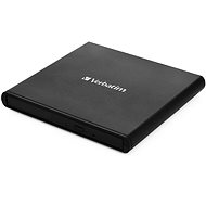 VERBATIM CD/DVD Slimline, schwarz - Externer Brenner