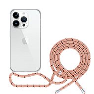 Epico Transparentes Cover mit Lanyard für iPhone 13 Pro - pink - Handyhülle