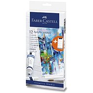 FABER-CASTELL Acrylfarben in der Tube - 12 Farben - Acrylfarben 