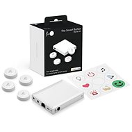 Flic 2 Starter Kit - 4 x intelligente Bluetooth-Taste, Hub LR, Netzwerkadapter, Aufkleber - Detektor