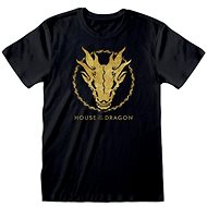 Haus des Drachen - Gold Tinte Schädel - tričko L - T-Shirt