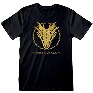 Haus des Drachen - Gold Tinte Schädel - tričko S - T-Shirt