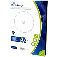 MediaRange CD/DVD/Blu-ray Etiketten 15 mm - 118 mm weiß - Sticker