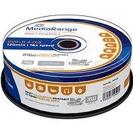 MediaRange DVD+R Inkjet Fullsurface Printable 25 Stk Cakebox - Medien