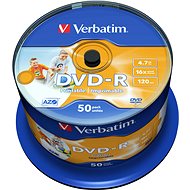 VERBATIM DVD-R AZO 4.7GB, 16x, printable, Spindel 50 Stück - Medien