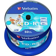 VERBATIM CD-R AZO 700MB, 52x, printable, Spindel 25 Stück - Medien