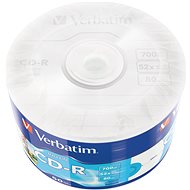 VERBATIM CD-R 700 MB, 52x, printable, wrap 50 St - Medien
