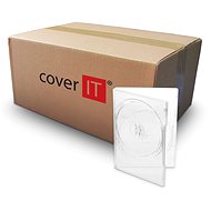 COVER IT Box: 2 DVD Super 14 mm transparent - Karton 100 Stück - CD-Hülle