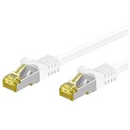 OEM S / FTP Patchkabel Cat 7, mit RJ45-Anschlüssen, LSOH, 10m, weiß - LAN-Kabel