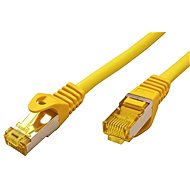 OEM S/FTP Patchkabel Cat 7, mit RJ45-Anschlüssen, LSOH, 0,5 m, gelb - LAN-Kabel