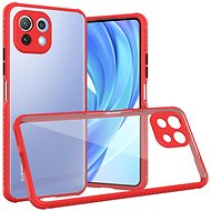 Handyhülle Hishell two colour clear case for Xiaomi Mi 11 Lite / 11 Lite 5G NE red