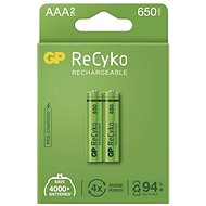 Wiederaufladbarer Akku GP ReCyko 650 AAA (HR03), 2 Stk - Akku