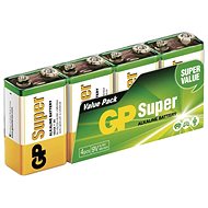 GP Alkalibatterie GP Super 9 Volt (6LF22) - 4 Stück - Einwegbatterie