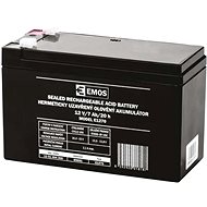 EMOS Wartungsfreier Blei-Säure-Akku 12 V / 7 Ah - Faston 4,7 mm - USV Batterie