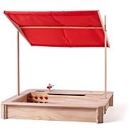 Woody Holzsandkasten mit Küche und Dach - Sandkasten