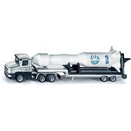 Siku Blister - Traktor mit Tieflader und Rakete - Metall-Modell