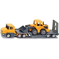 Metall-Modell Siku Blister - Traktor mit Tieflader und Frontlader - Metall-Modell