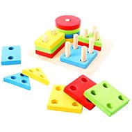 Motorikspielzeug aus Holz - Formen Steckspiel - Motorikspielzueg
