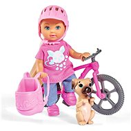 Simba Eva mit dem Fahrrad - Puppe