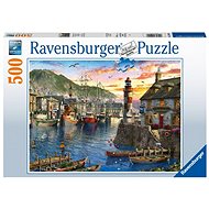 Ravensburger 150458 Sonnenaufgang im Hafen mit 500 Puzzleteilen - Puzzle