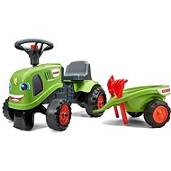 Rutschauto Traktor Claas grün mit Lenkrad und Pritsche - Bobby Car