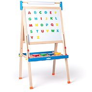 Woody Tafel „ABC“ mit Buchstaben, einer Rolle Papier und Bechern - Tafel