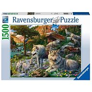 Puzzle Ravensburger 165988 Wölfe im Frühling 1500 Puzzleteile