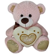 Teddybär mit Herz - rosa - 23 cm - Teddybär