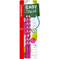 STABILO EASYgraph R HB Bleistift Pink - 2 Stück im Blister - Grafitstift