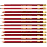STABILO Swano, Bleistift rot mit Radiergumme 12 St