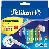 Pelikan Colorella - Textilistifte - 12 Farben - Filzstifte