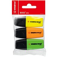 STABILO BOSS MINI 3 Stück MINIpop (gelb, grün, orange)