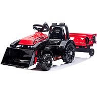 Elektrischer Traktor Farmer mit Schaufel und Anhänger, rot - Elektrischer Kindertraktor