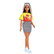 Barbie Model - Feuerhemd und karierter Rock - Puppe