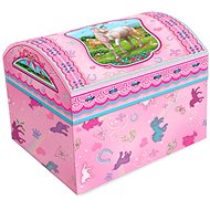 Jewellery box with music (wind-up) chest - Jewellery Box