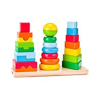 Woody Set of folding towers - Puzzle