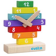 Cubika 14354 Uhr mit magnetischen Zeigern - Holzspielzeug