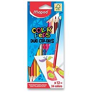 Buntstifte-Set mit 24 Farbstiften, beidseitig verwendbar - Buntstifte