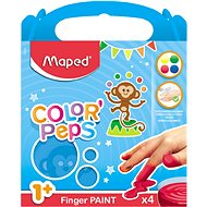 Maped Color Peps - Fingerfarben - 4 x 80 ml - Malen für Kinder