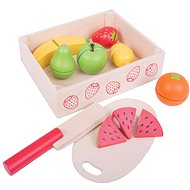 Bigjigs Obst zum Schneiden in einer Box - Kinderküchen-Lebensmittel