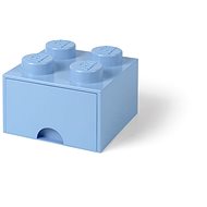 LEGO Aufbewahrungsbox 4 mit Schublade - hellblau - Aufbewahrungsbox