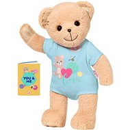 BABY geboren Teddybär - blaue Kleidung - Kuscheltier