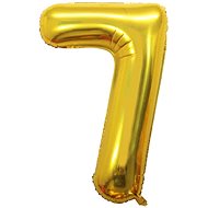 Atomia Folienballon Geburtstag Nummer 7, Gold 102 cm - Ballons