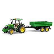 Bruder Landwirtschaft - John Deere Traktor mit Bordwandanhänger - Auto