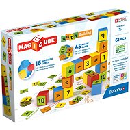Magicube Math Building Recycled Clips 61 Stück - Magnetbaukasten