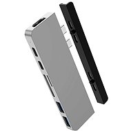 HyperDrive DUO 7in2 USB-C Hub für MacBook Pro/Air - silber - Port-Replikator