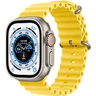 Apple Watch Ultra 49mm Titangehäuse mit Ocean Armband Gelb - Smartwatch