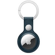 Apple AirTag Leder Schlüsselanhänger Baltic Blue - AirTag Schlüsselanhänger