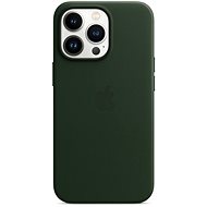 Handyhülle Apple iPhone 13 Pro Max Leder Case mit MagSafe - Schwarzgrün - Kryt na mobil